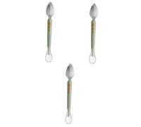 Toyvian 3pièces Cuillère Silicone Pour Garçon Fille Cuillère Double Tête Ergonomique Idéale Pour Nourrir Et Apprendre à Manger Individuel