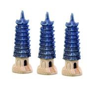 Toyvian 3pièces Décoration Forme De Balise Décoration De Bouteille Écologique Accessoire De Miniature De Bouteille De Artisanale Résine