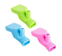 Toyvian 3pièces Extension De Robinet Silicone Pour Évier Rallonge Pratique Pour Garçon Fille Facile à Installer Compatible Robinets Standards Couleurs Vert Bleu Rose