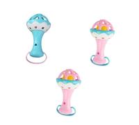 Toyvian 3pièces Hochets Musicaux pour Bébés Clochettes pour Tout-petits Jouets Éveil sans Bavure Couleur Aléatoire