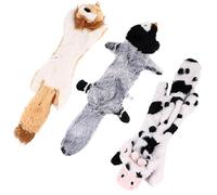 Toyvian 3pièces Jouet à Mâcher Couineur pour Chiot Jouet Résistant Aux Morsures pour Chien Peluche à Mâcher pour Animaux