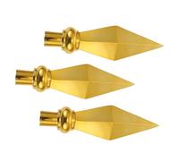 Toyvian 3pièces Ornements Décoratifs pour Mâts De Drapeau Boules De Finition Remplacement pour Extérieur Fixation Simple Au Sommet du Mât