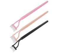 Toyvian 3pièces Set de Peignes à Sourcils Métal pour Démêler le Mascara Séparateur de Cils Brosse à Cils sans Poils pour Éliminer les Paquets