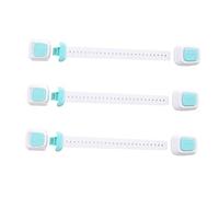Toyvian 3pièces Verrous De Sécurité Pour Double Bouton Anti-pincement Pour Meubles Réfrigérateur Placards Bleu