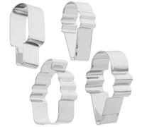 Toyvian 4 Emporte-Pièces en Acier Inoxydable de Glace Moules à Biscuits Réutilisables 4 Pièces Outils de Pâtisserie pour Biscuits au Sucre Faits Maison pour Pâtisserie D’Été