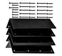 Toyvian 4 Ensemble Support Angle pour Meuble de Jardin Lot de Supports pour Fixer Coins des Surélevés Adaptés Aux Meubles Hauteur