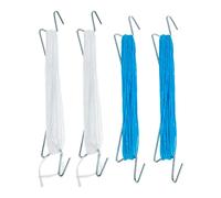 Toyvian 4 Ensembles Crochets de Support pour de Clips de Traction pour Plantes Accessoires pour pour Culture de Vignes Intérieur et Extérieur de Corde de Support Blanc et Bleu