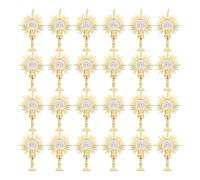 Toyvian 4 Ensembles Décorations De Fête Religieuse Avec Design Saint Lumière Pour Église Ornements De Fête Chrétienne Pour Célébrations Et Photographie 24 Pièces * 4