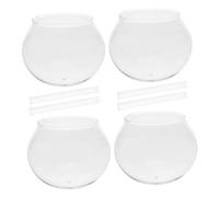 Toyvian 4 ensembles Kit Carillons Éoliens Japonais DIY avec Cloche en Verre et Tubes Sonores pour Décoration Extérieure Jardin Balcon Terrasse