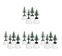 Toyvian 4 Ensembles Modèle D’Igloo Miniature en Plastique, Sapin de Noël