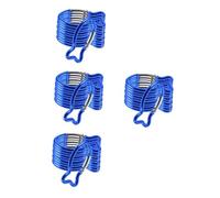 Toyvian 4 Ensembles Mousquetons De Sécurité Forme Poisson Crochets À Ressort pour Escalade Et Randonnée Clips Carabiner pour Camping Et Activités Extérieures Bleu 10 Pièces * 4