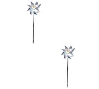 Toyvian 4 Ensembles Outil de Chasse Aux Oiseaux Vent de Dispositifs pour Jardin Tige