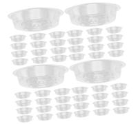 Toyvian 4 Ensembles Soucoupes De Plantes Rondes pour Pots De Fleurs Assiettes De Drainage Robustes pour Intérieur Et Extérieur 30 Pièces * 4