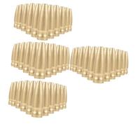 Toyvian 4 Ensembles Tête De Drapeau en Bois Tête De Drapeau De Conférence Tête De Mât en Bois Ornement De Fleuron De Mât De Drapeau Pièces De Rechange pour Mât De 100 pièces * 4