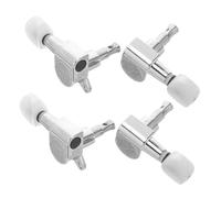 Toyvian 4 Ensembles Tuning Pegs For Ukulele Sealed Gear String Tuners Stainless Steel Machine Heads Lightweight Compact Replacement Parts For Banjo And Acoustic Instruments