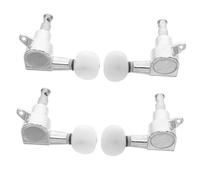 Toyvian 4 Ensembles Ukulele Tuning Pegs Angled Closed Gear Machine Heads Precise Tuner Parts For Banjo String Instruments Beginners And Professionals