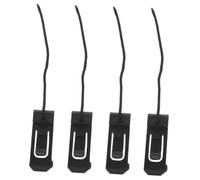Toyvian 4 Pièces Ailerons Snap pour Planche Surf Gonflable Stabilisateur Queue Amovible Accessoire Durable pour Direction et Stabilité Noir