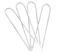 Toyvian 4 Pièces Ancre De Terre Lourde Galvanisé Sol Ancres De Trampoline De Plein Air Paysage Enjeux Agrafes De Jardin en Forme De u Chevilles à Vis De Terre Piquets De Jardin