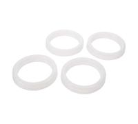Toyvian 4 Pièces Anneau Parfumé pour Ampoule, Silicone 56mm Blanc, | Diffusion par Chaleur, Ajustement sans Joint, pour Ampoules à Incandescence et Halogènes, Maison Bureau