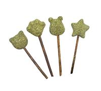 Toyvian 4 Pièces Bâtonnets Catnip Naturels pour Chat Snack Sain et Écologique Formes Variées Griffes Tête Dours Étoile Favorise Digestion et Jeu des et