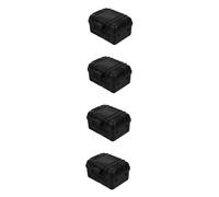 Toyvian 4 Pièces Boîte à Outils Boîte De Stockage Outils De Stockage De Stockage Mallette à Outils Multi-usages Porter Accessoire Titulaires Bibelot Cintre Multifonction Black Éponge