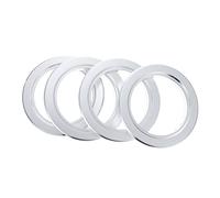 Toyvian 4 pièces Boîte de Nidification pour Oiseaux de Anneaux Morsure Aluminium Accessoire Pratique pour Nicheurs avec Ouverture