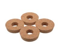 Toyvian 4 Pièces Bouchon de Liège Rond Percé 8x8x2cm pour Bocal | Léger, Beige, Circulation D'air Optimisée, pour Culture Hydroponique, Projets Miniatures, Essais Pédagogiques