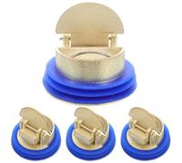 Toyvian 4 Pièces Bouchon de Vidange Encastré Alliage Aluminium Cuivré avec Fonction Anti-Retour pour Salle de Bain Conception et Installation Facile