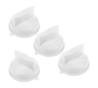 Toyvian 4 Pièces Bouton Rotatif de Minuterie pour Four à Micro-ondes Blanc en Plastique, Réglable, Sûr et Fiable, Adapté pour Cuisines à Domicile et Bureaux