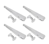 Toyvian 4 Pièces Bras Fixation Facile de Support pour Acier Galvanisé Argenté Clôture Résistant la Rouille et Clôtures PVC Bois en Extérieur et Jardin