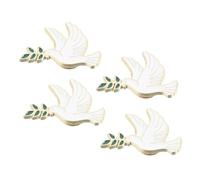 Toyvian 4 pièces Broche Paix Métal Pins Oiseau Animal pour Vêtements Femme Accessoires Décoratifs Polyvalents pour Robes Vestes et Sacs Cadeau Symbolique pour Proches