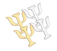 Toyvian 4 pièces Broche Psychologie Alliage Vintage Or et Argent Accessoire Costume pour Femmes Épingle Décorative Originale pour Vêtement