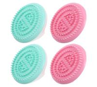 Toyvian 4 Pièces Brosse de Massage Méridien pour Modelage Corporel et Élimination des Pellicules en Abs Légère et Portable pour Voyage et Bureau