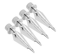 Toyvian 4 Pièces Capuchon de mât de Drapeau Dessus de mât Dessus de Drapeau de conférence Remplacement de l'embout du mât du Drapeau Embouts pour Jardin Accessoires de mât Plastique