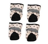 Toyvian 4 Pièces Chaussures pour Animaux De Compagnie Protégeurs De Pattes De Chien pour Chien Chaussures De Compagnie De Pattes Bottes pour Chiens Chiffon Jaune