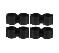 Toyvian 4 Pièces Clip de Fixation Balai Pelle Connecteur Double Tube Support Robuste pour Rangement Optimisé Supermarché et Entrepôt