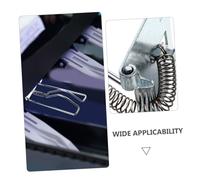 Toyvian 4 pièces Clips de Tiroir Caisse Métal Organiseur pour Billets et Accessoires de Remplacement pour Boîte à Monnaie Rangement Sécurisé pour Commerces