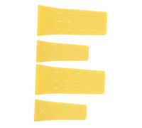 Toyvian 4 Pièces Coin de bûcheron pin Cales Enregistrement Coupe abattage Coins d'arbres cloutés abattus Coin de tronçonneuse cale à Bois Coin forestier Plastique Yellow