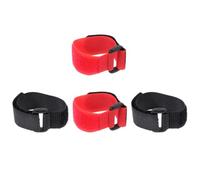 Toyvian 4 Pièces Collier Anti-Corbeau pour Coq, Réglable, Nylon et | Anneau de Cou Léger, Usage Ferme, Noir et Rouge, Conçu pour Ne Pas Blesser le Cou