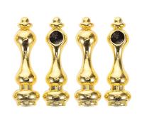 Toyvian 4 pièces Connecteurs Métalliques pour Poteaux de Meubles Capuchons de Clôture pour Verre de Remplacement pour Balustrade Armoire à Vin Installation Facile et Adaptable