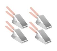 Toyvian 4 pièces Coupe-gâteau Triangle Acier Inoxydable Trancheuse et Séparateur Portable Pince de Transfert Pratique pour Pâtisseries et Desserts Outil et Facile à Nettoyer