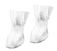 Toyvian 4 Pièces Couvre-Chaussures pour Animaux De Compagnie Bottes pour Petits Chiens Bottes De Chien Protégeurs De Pattes De Chien pour Chien Bottes pour Chiots Chiffon Blanche