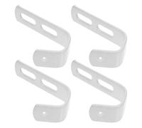 Toyvian 4 Pièces Crochets D'échelle de Couchette en Métal Noir Structure Creuse Intérieure avec Revêtement Pvc Support Lourd pour Lits Superposés, pour Dortoirs et Espaces Compacts