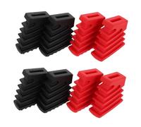 Toyvian 4 Pièces Cymbal Stand Rack Feet Drum Plastic Replacement Feet Anti-slip Drum Leg Protectors For Percussion Instrument Parts