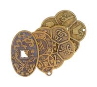 Toyvian 4 Pièces Feng Shui pour Prosperité Harmonie Divination Spirituelle Outils Traditionnels Décoratifs à Motif Unique