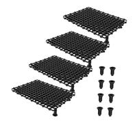 Toyvian 4 Pièces Filtre Aquarium Plaque avec Grille Ajourée pour Séparation et Drainage Support de Fond Respirant pour Vivier et Bassin Accessoires pour Aquariophiles