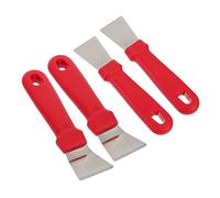 Toyvian 4 Pièces Grattoir à Glace Acier Inoxydable pour Réfrigérateur Ensemble de Spatules pour Déneigement et Nettoyage de Cuisine