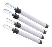 Toyvian 4 Pièces Indicateur Niveau Eau Pot Fleurs Extérieur Jauge Flottante Rappel Arrosage Mesureur Humidité Terreau Balcon Affichage Clair et Démontable