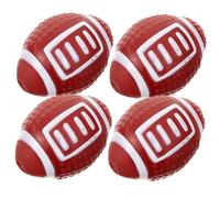 Toyvian 4 Pièces Jouets pour Chiens Ballons de Rugby pour Mâcher Jouets Interactifs pour Chiens de Toutes avec Squeaker pour Activités de Chasse