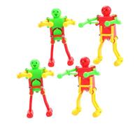 Toyvian 4 pièces Jouets Robots à Remonter pour Garçon Fille et Adultes Jouets Mécaniques Solides Cadeau Anniversaire Noël Activité Ludique Parent-garçon Fille Couleur Couleur Aléatoire